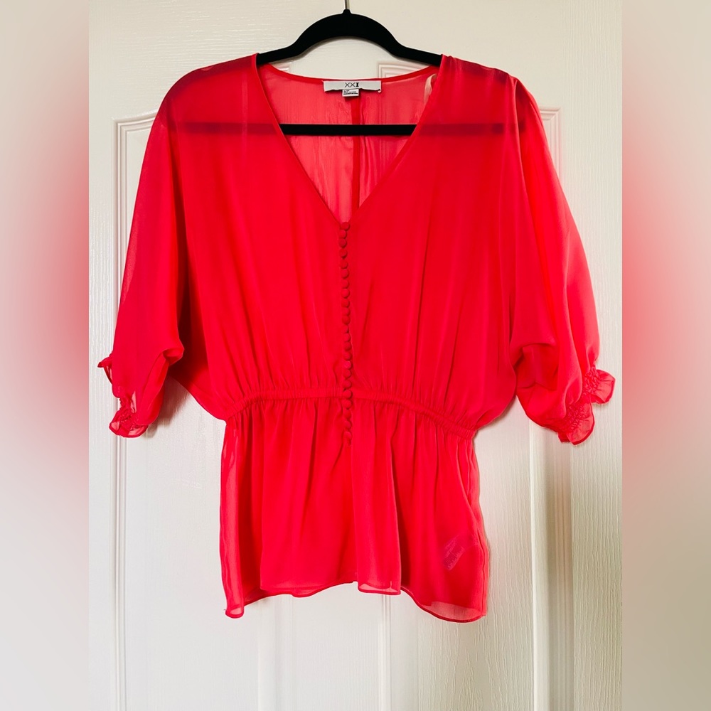 Forever 21 Sheer Blouse.
